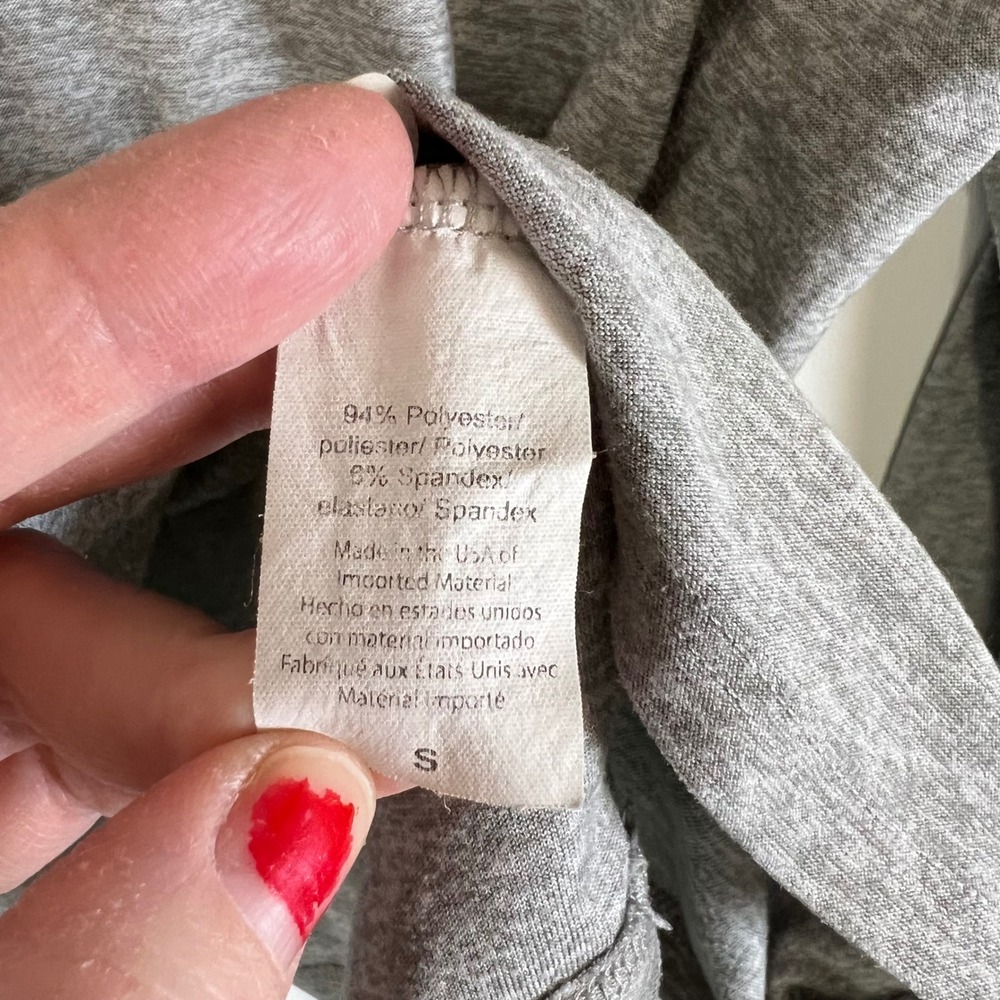 BEYOND YOGA‎ Long Sleeve Athleisure Top Heathered Gray Shirt Women's S - Picture 5 of 7